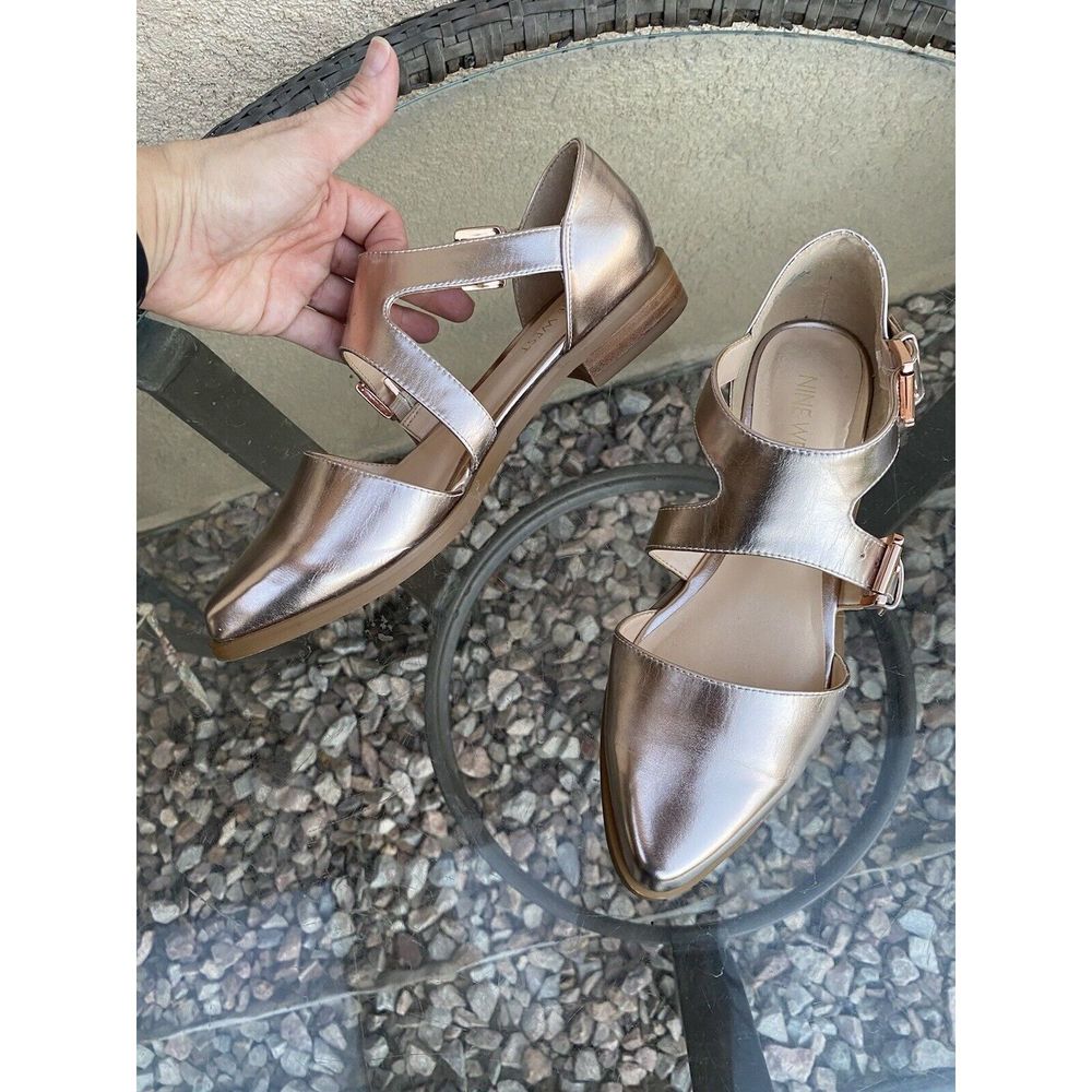 Nine west dropletgo sandal - size 6 - rose gold